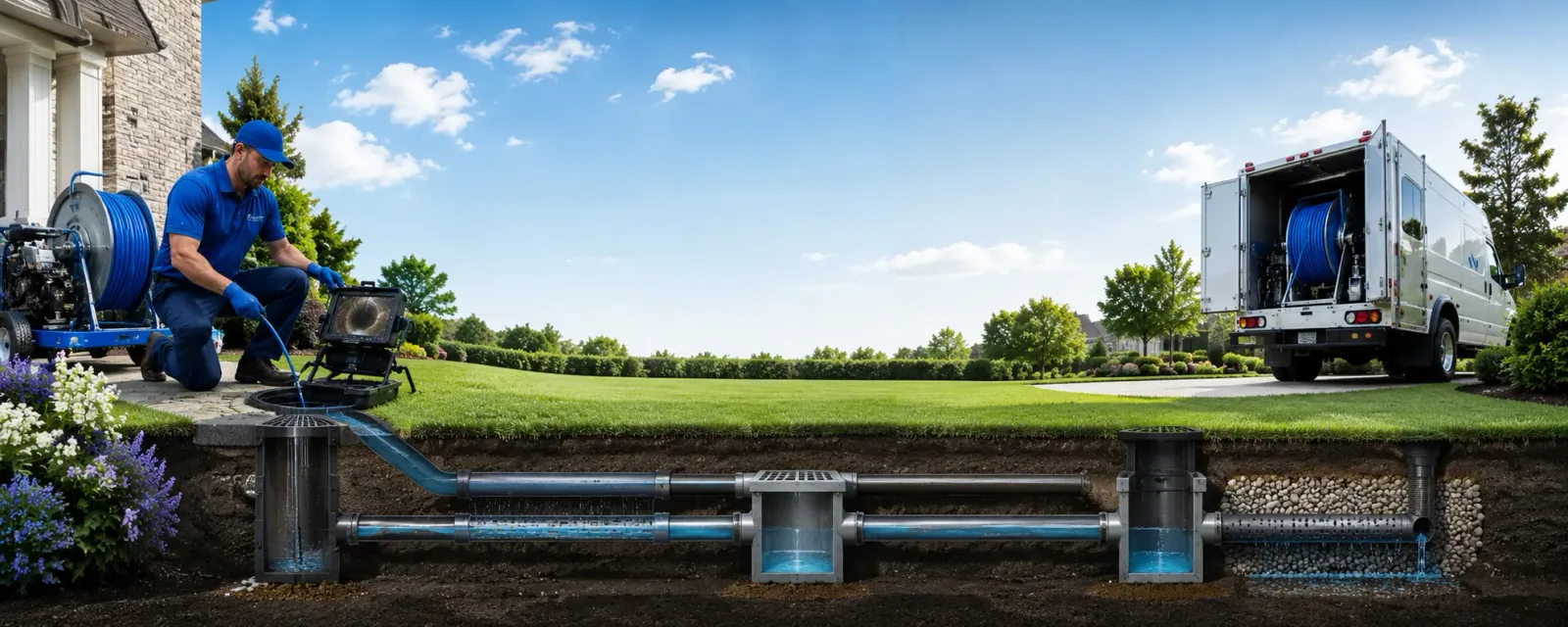Outdoor drain cleaning information for Leesburg, VA